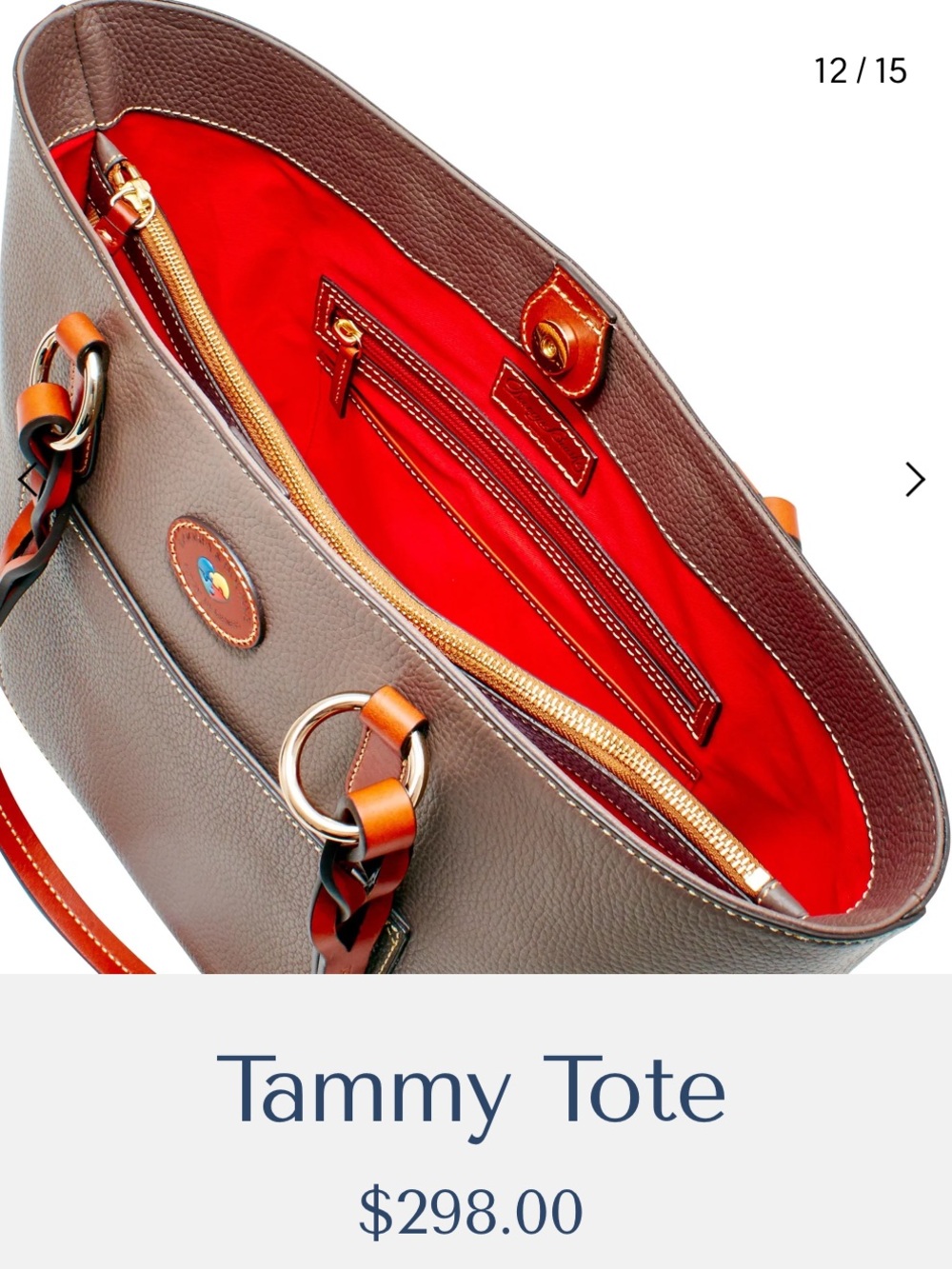 DOONEY & BOURKE Elephant Pebble Grain Tammy Tote for Autism Awareness (special) - Picture 8 of 16